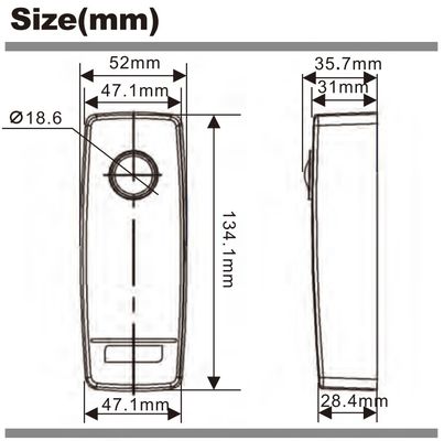 Wireless Battery Infrared Photocell Beam Sensor with 30m Operating Distance, IP65 Waterproof, and 2-Year Battery Life for Sliding Doors